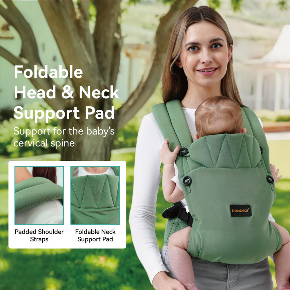BethBear ergonomic M-shape seat supports hip-friendly positioning.