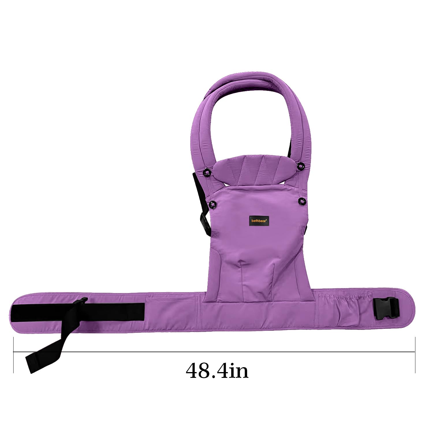 BethBear foldable neck pad aids baby's sleep during strolls.