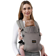 BethBear baby carrier front view with ergonomic design for comfortable everyday use
