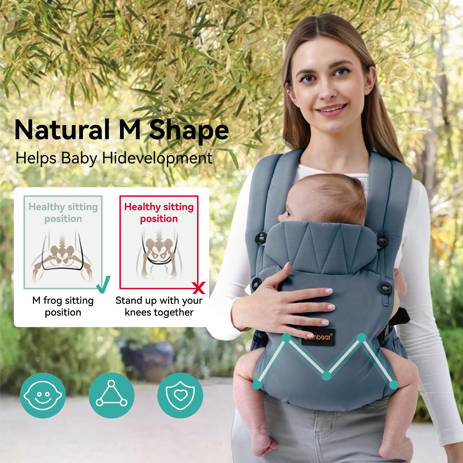 BethBear hands-free use lets you carry while multitasking.