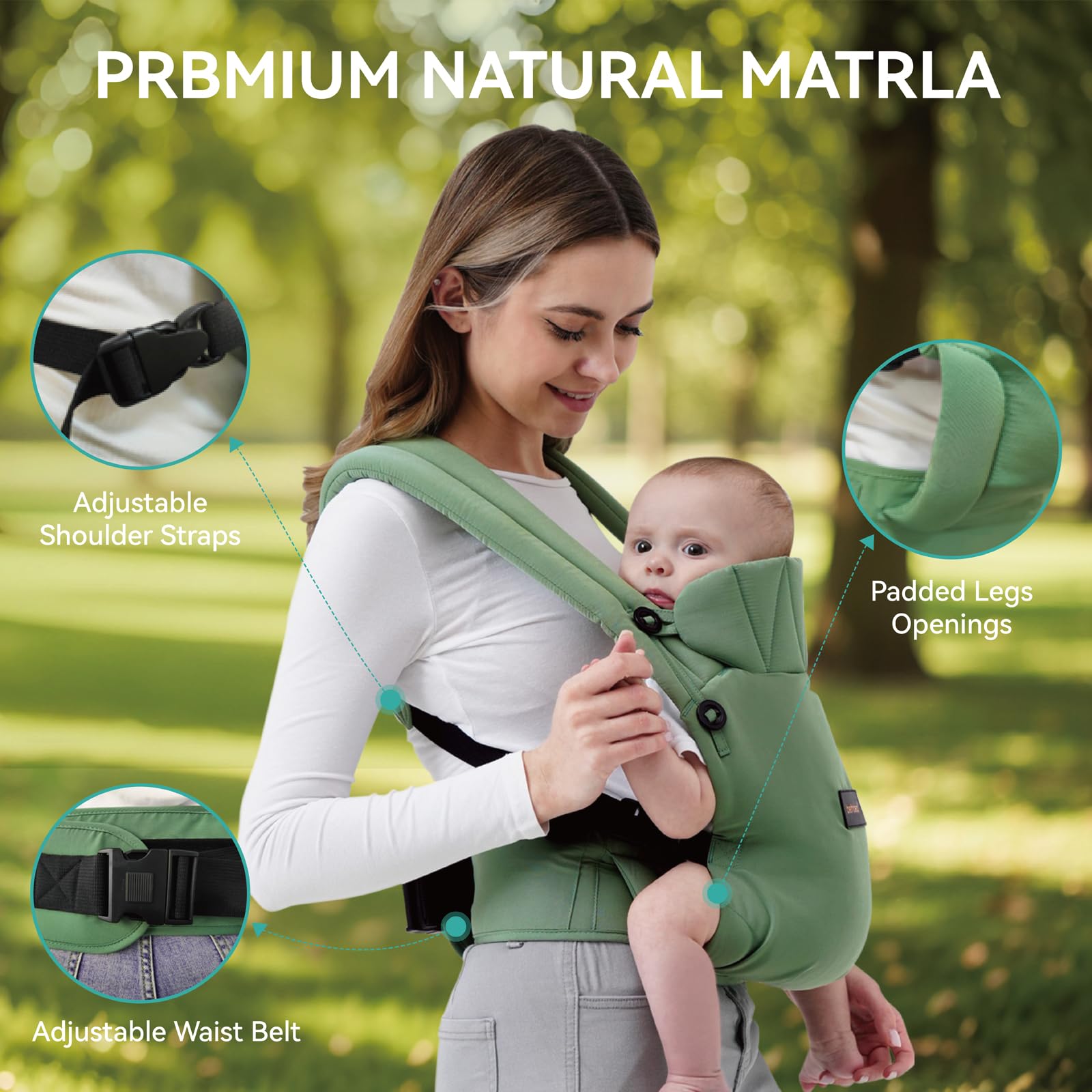 BethBear secure-fit waist belt helps maintain comfortable carry.