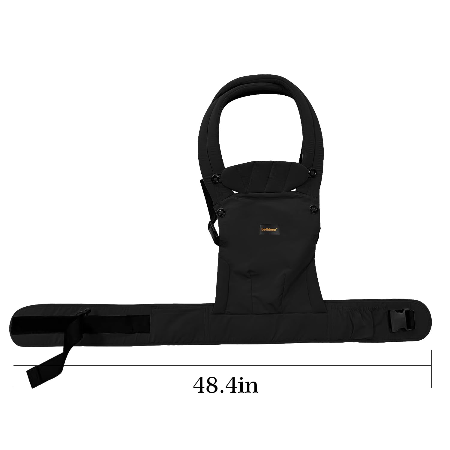 BethBear baby carrier supports 7-45 lbs for growing babies with versatile carry options.