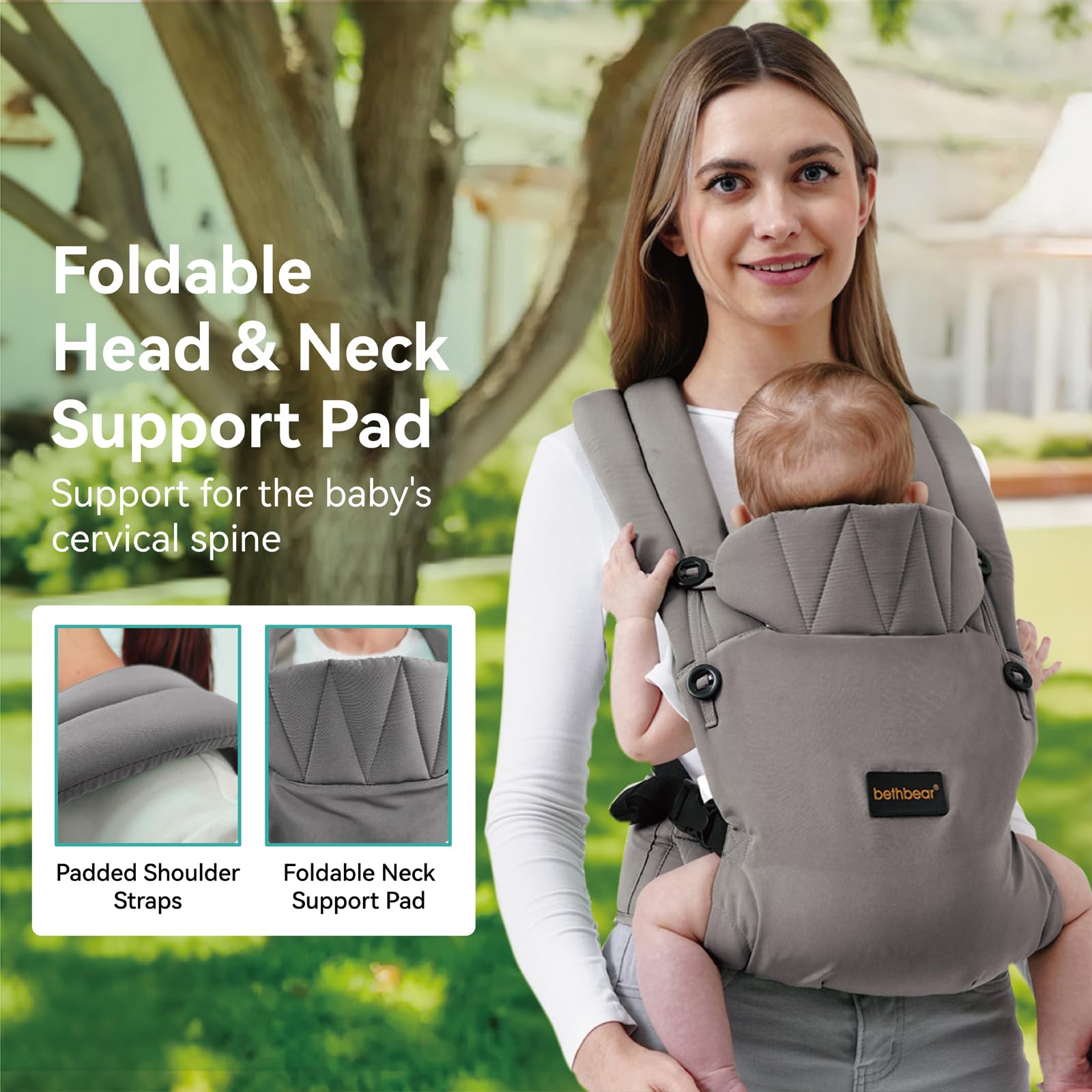 BethBear x-shaped back detail highlights weight distribution