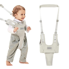 BethBear baby walking harness front view providing gentle support for early steps.