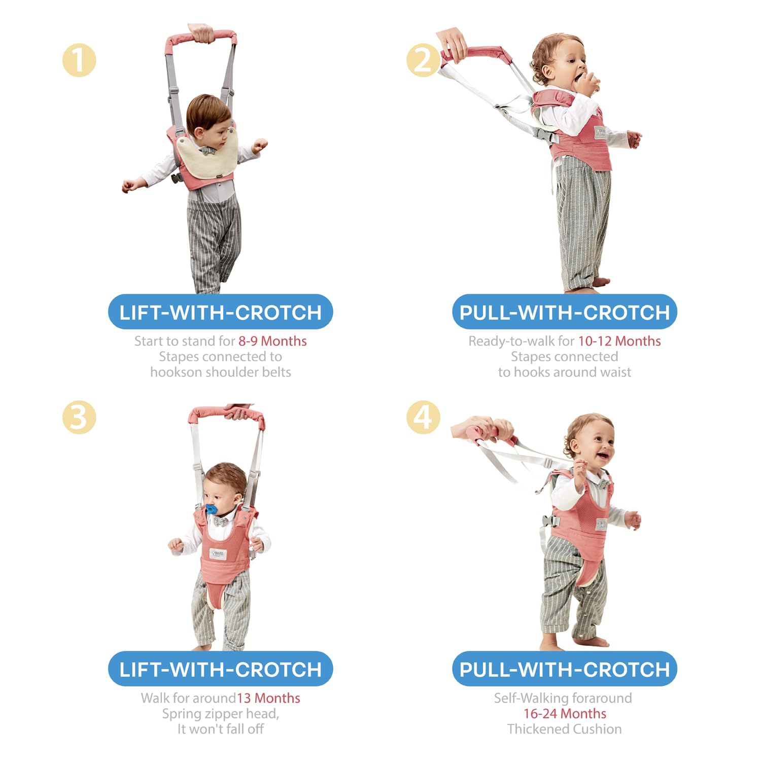 BethBear size-range graphic shows suitability from 9 to 24 months