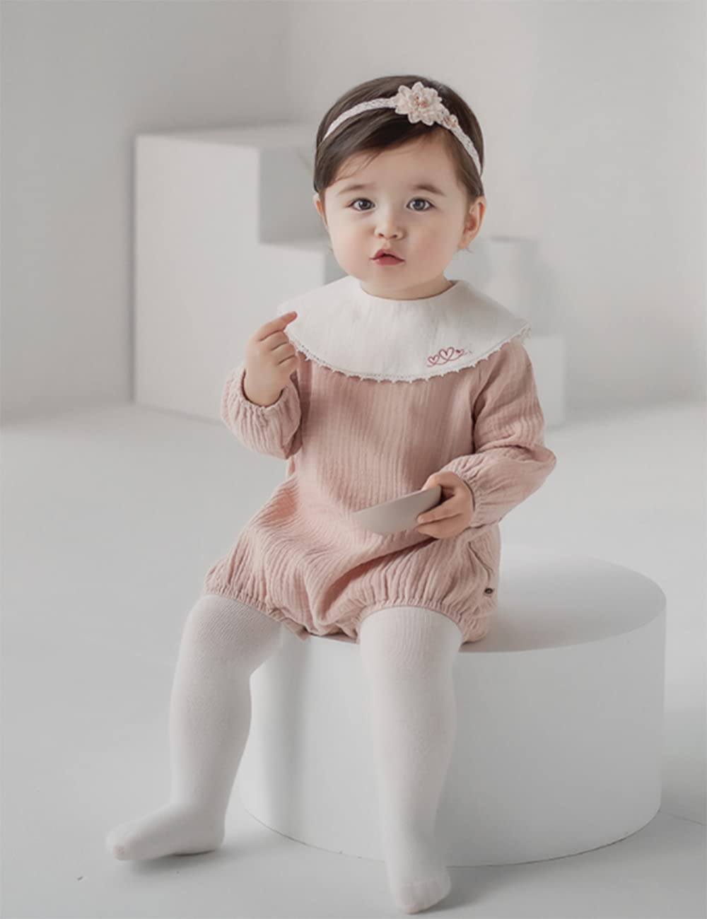Bethynas headband suitable for christening and special occasions.