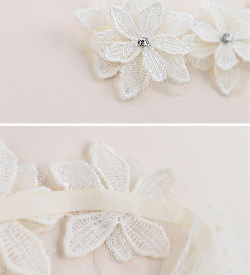 Bethynas toddler headband with dual bows for cute photos.