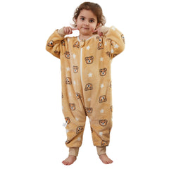 BETTERFUN bear-pattern sleeping bag closeup shows soft fabric and cozy warmth.