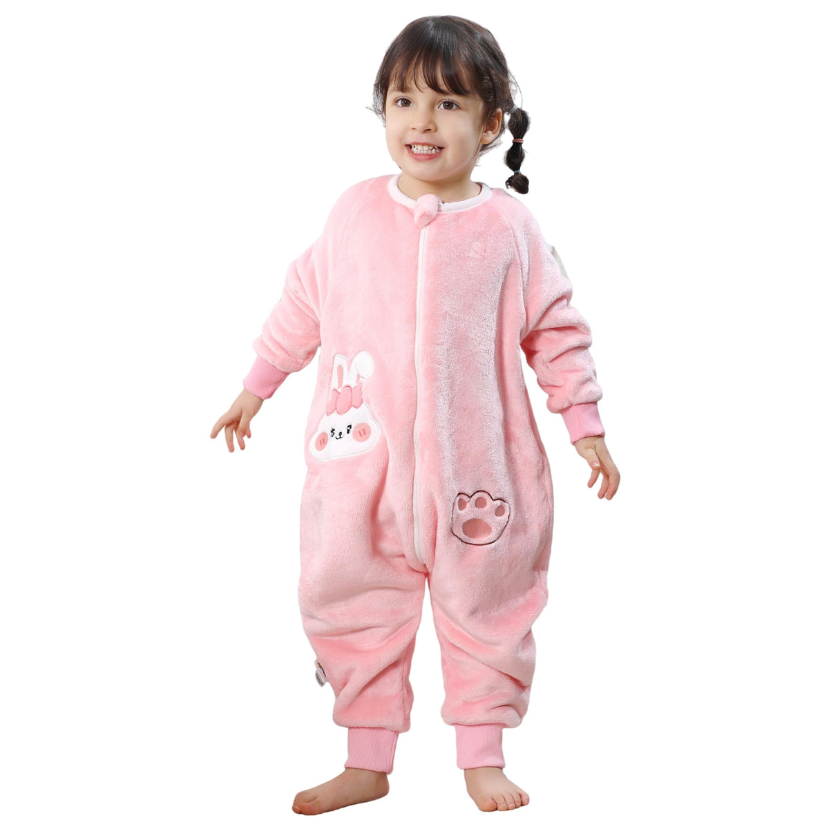 BETTERFUN baby sleeping bag pink rabbit front view for cozy naps