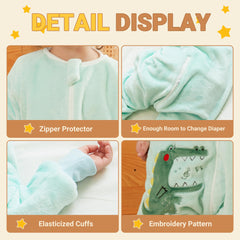 BETTERFUN footed sleeping bag keeps legs warm while allowing movement.