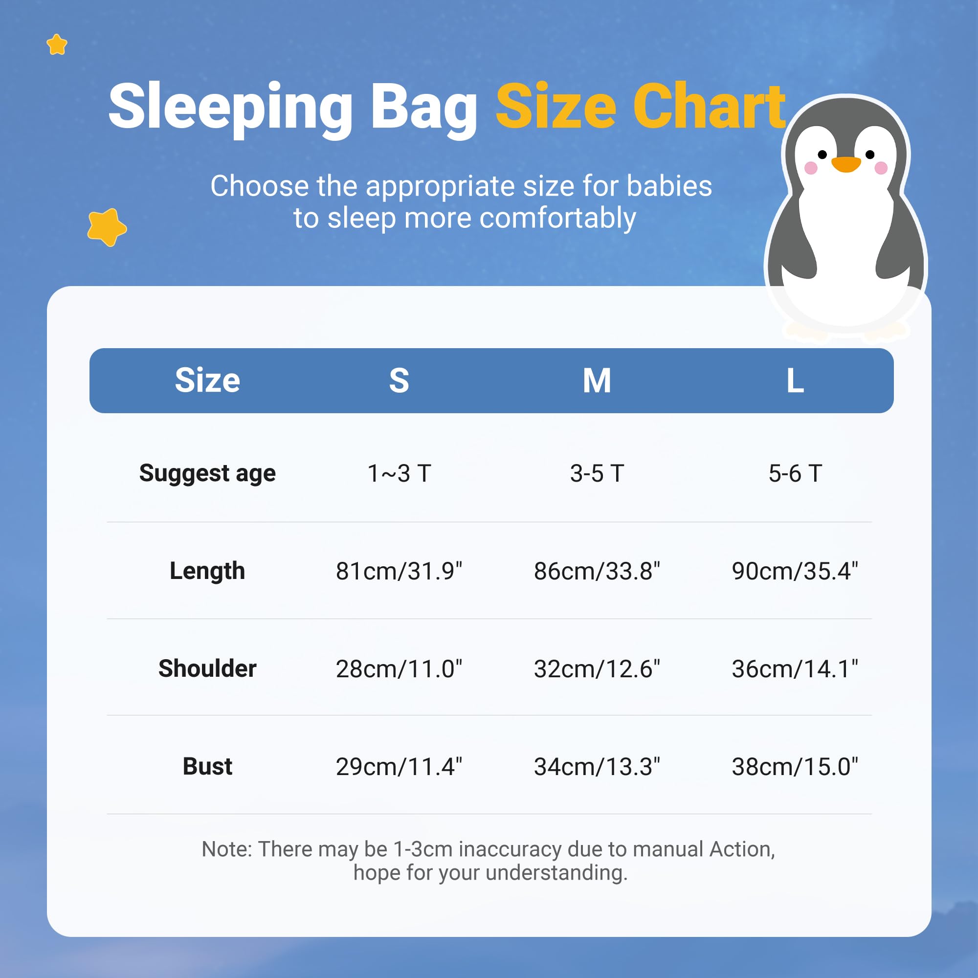 BETTERFUN indoor-use sleeping bag maintains stable temperature for 13-25 C