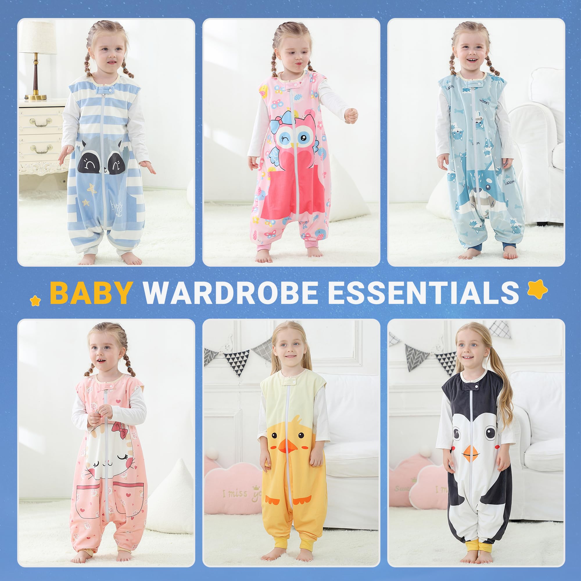 BETTERFUN penguin sleeping sack is machine washable for easy care