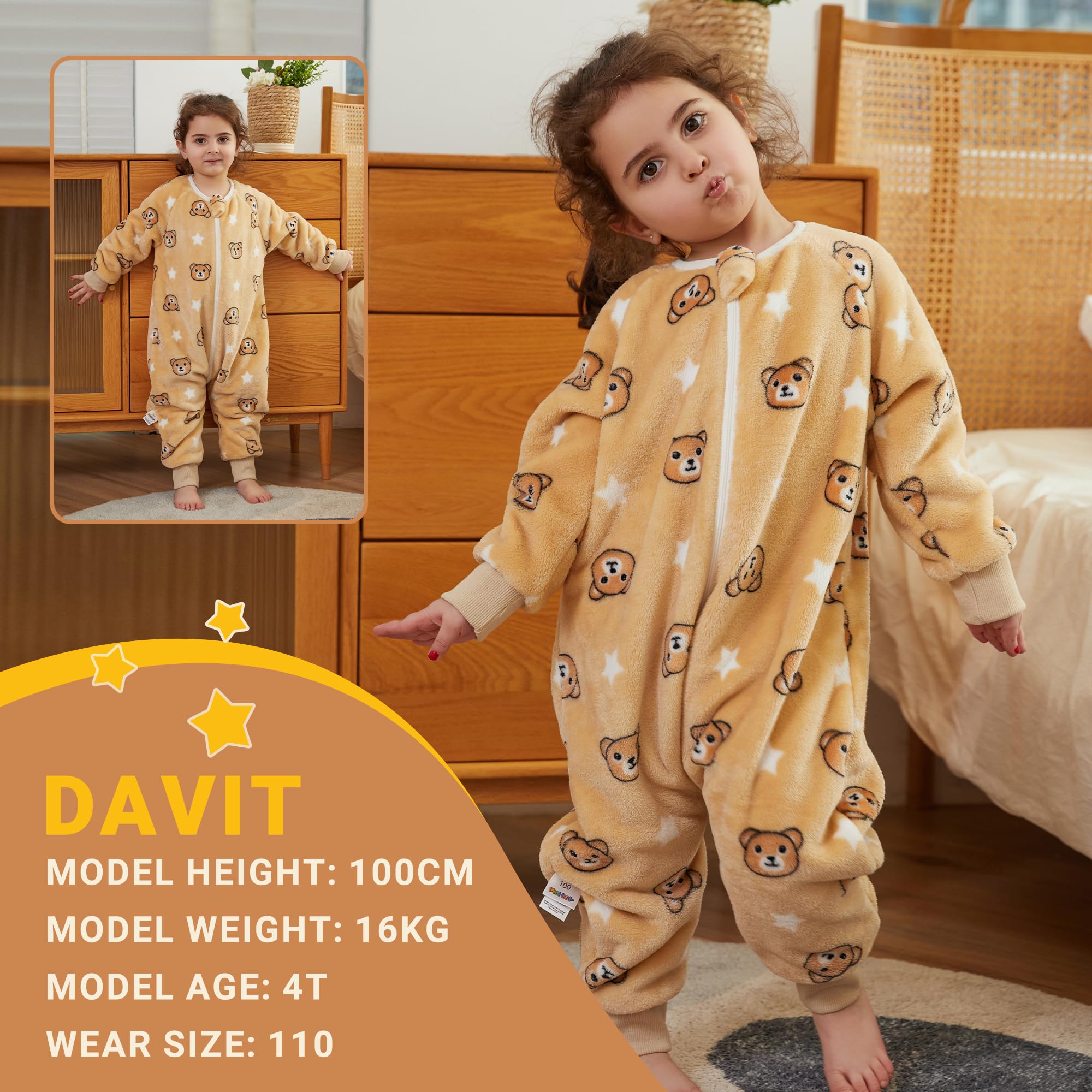 BETTERFUN roomy crotch area promotes comfortable movement for naps.