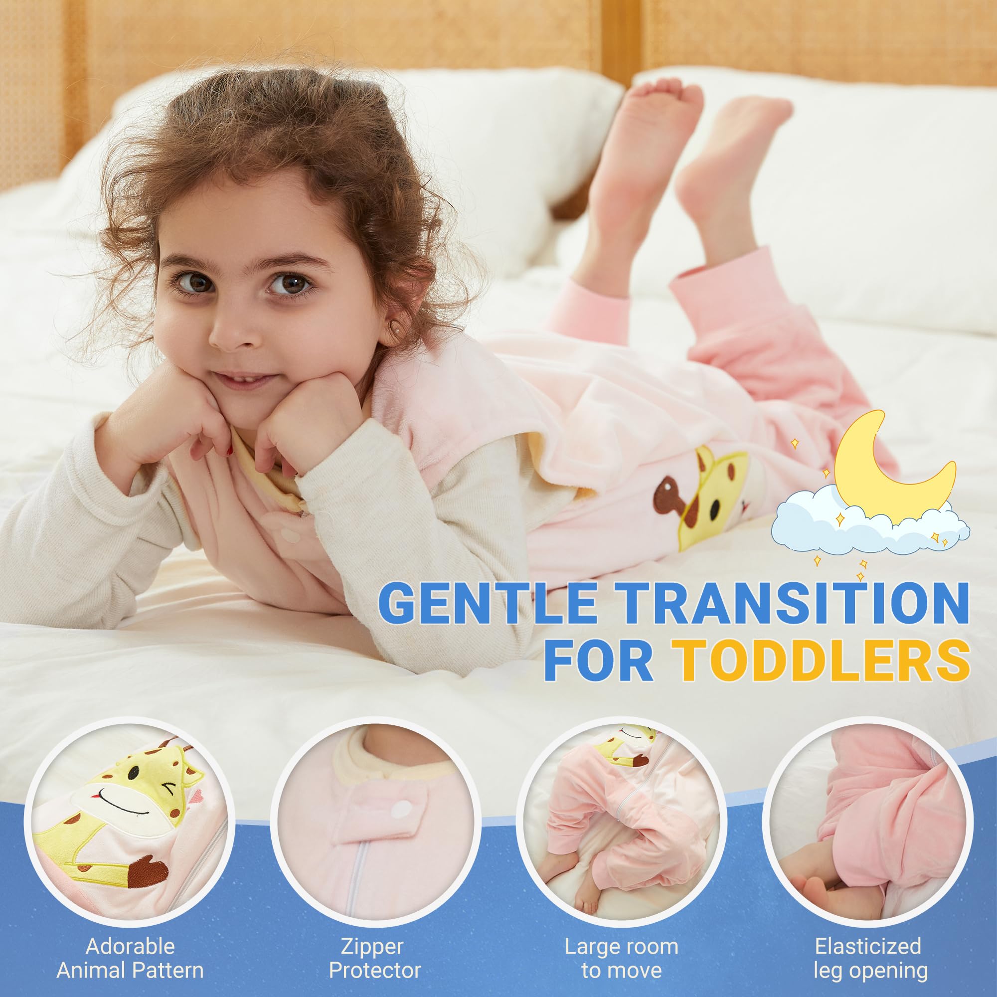 BETTERFUN roomy crotch area supports natural movement during naps and play.