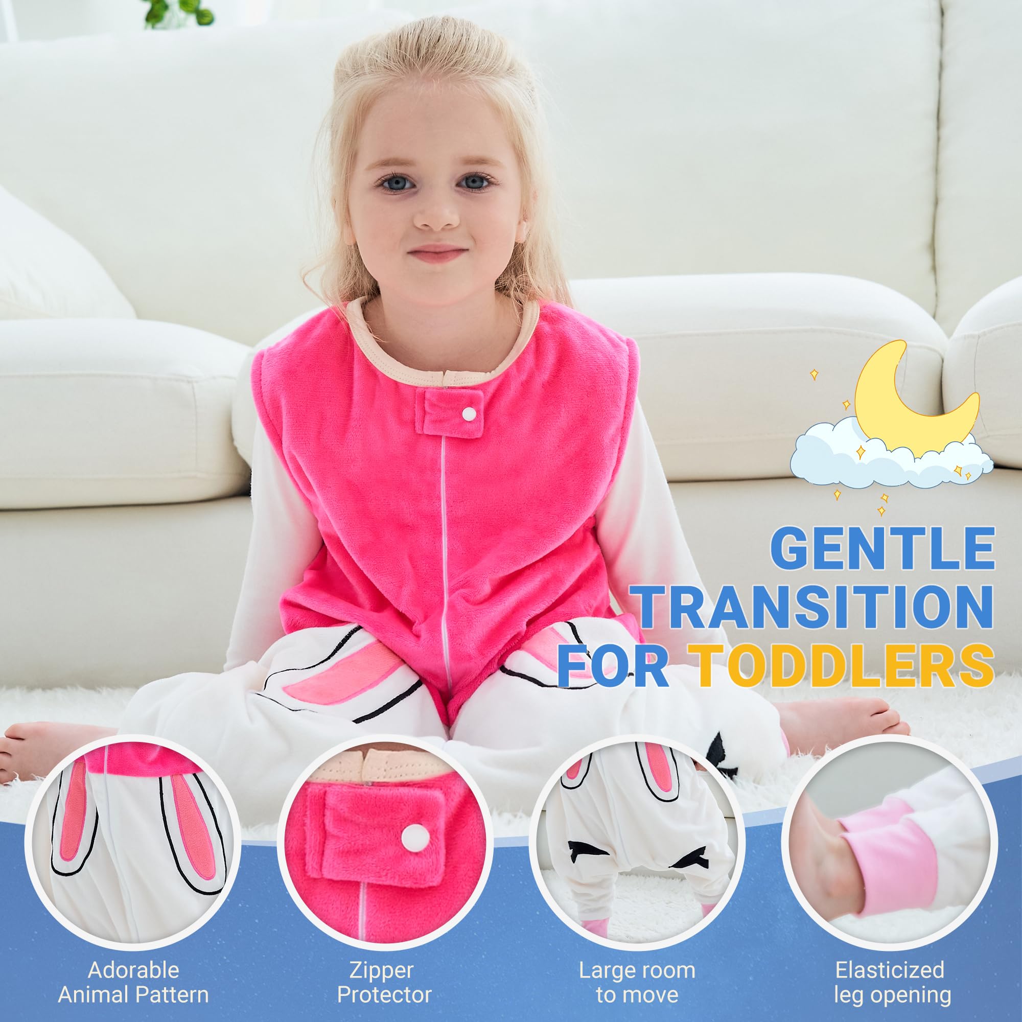 BETTERFUN split-leg design allows crawling and walking safely