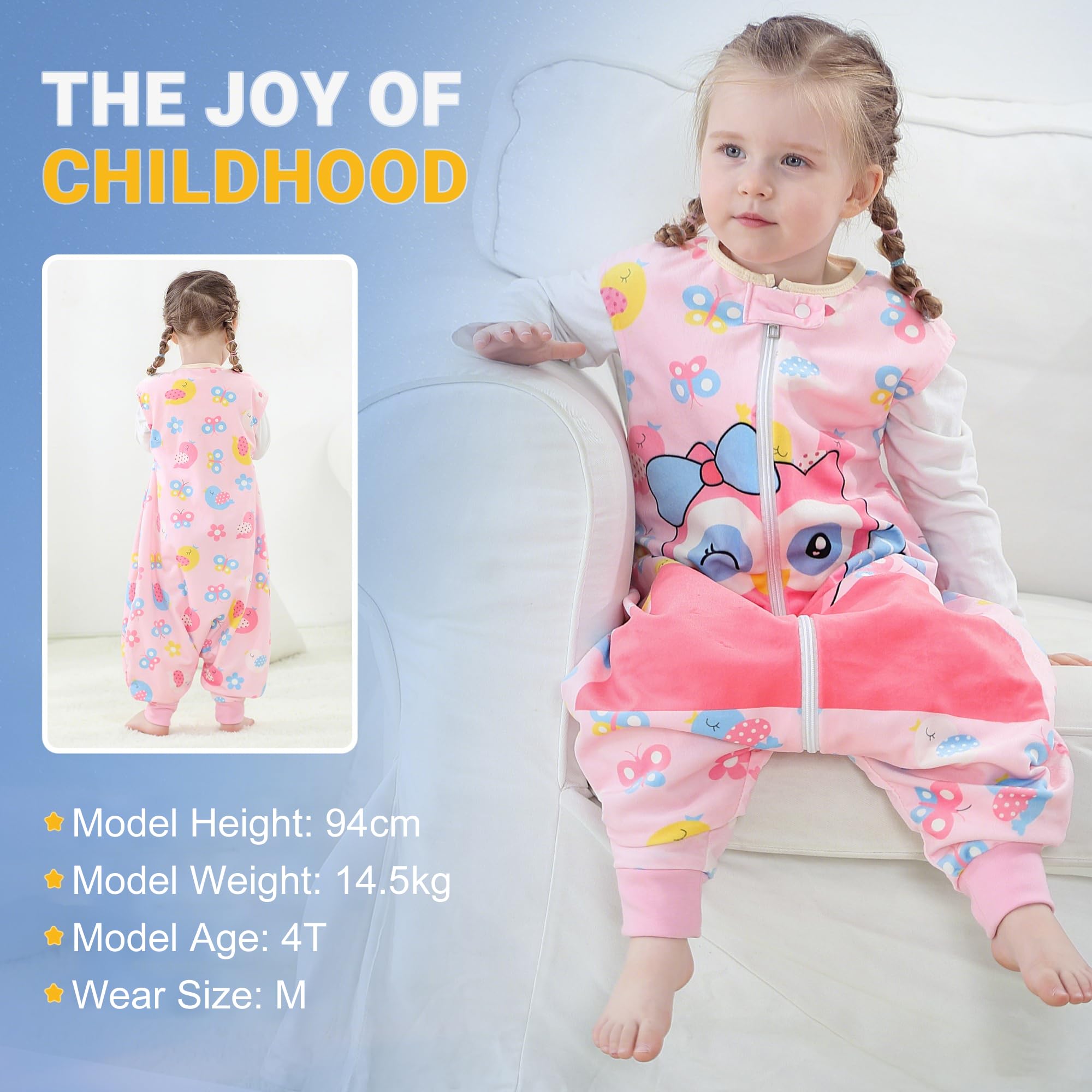 BETTERFUN split-leg design enables crawling and safe walking in toddlers.
