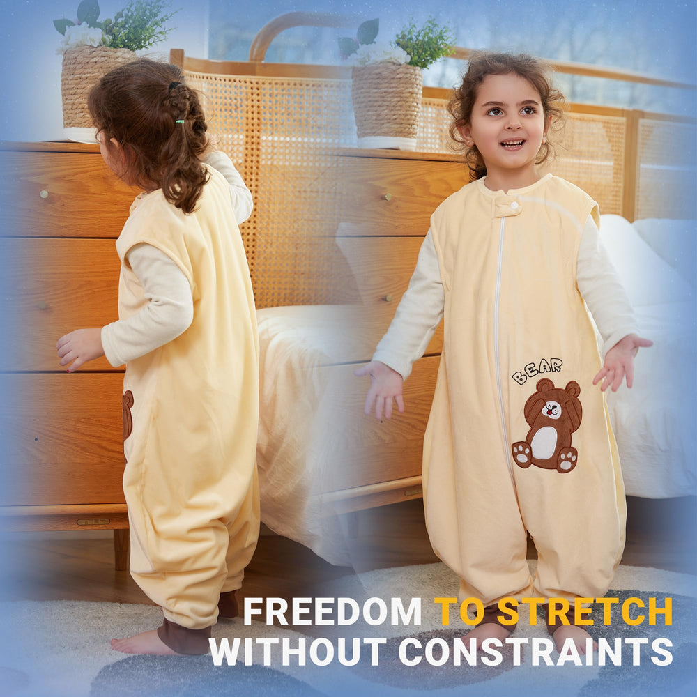 Non-toxic, reinforced stitching BETTERFUN sleep sack for frequent washing