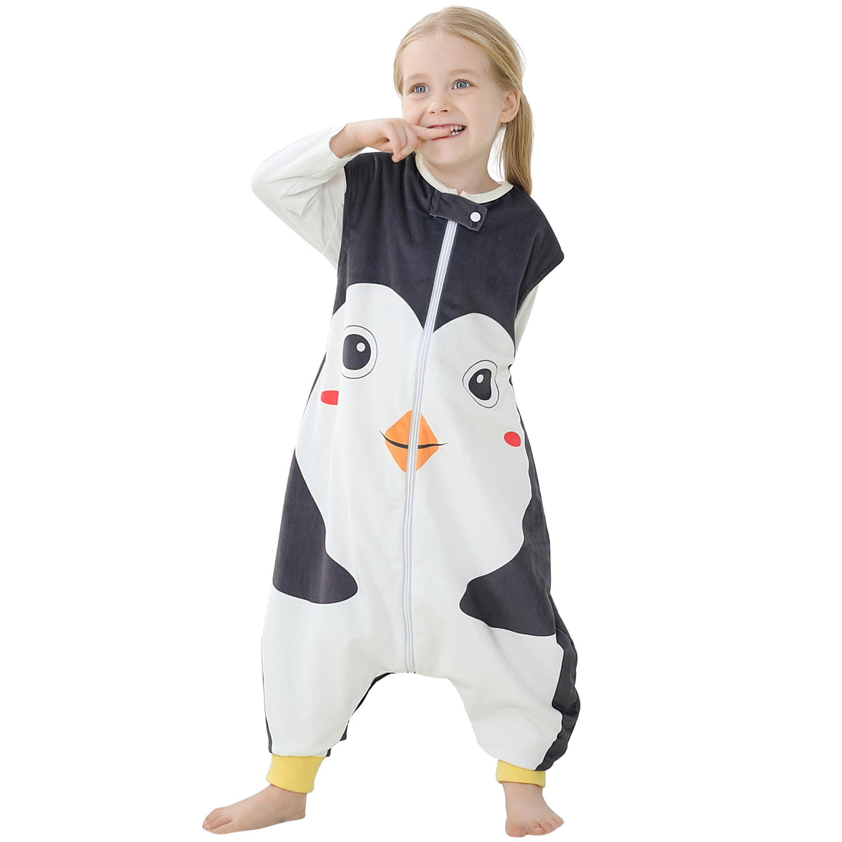 BETTERFUN penguin sleeping sack top view provides cozy warmth for indoor naps