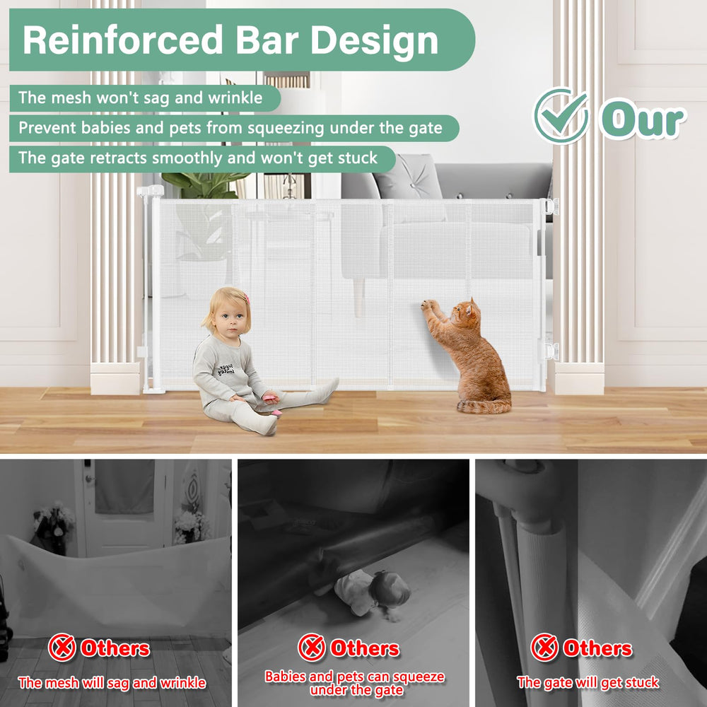 Soft scratch-resistant mesh from BETERTEK protects toddlers and pets.