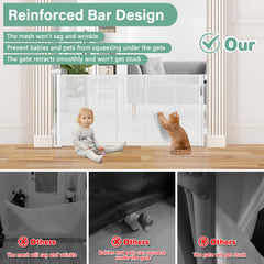 Soft scratch-resistant mesh from BETERTEK protects toddlers and pets.