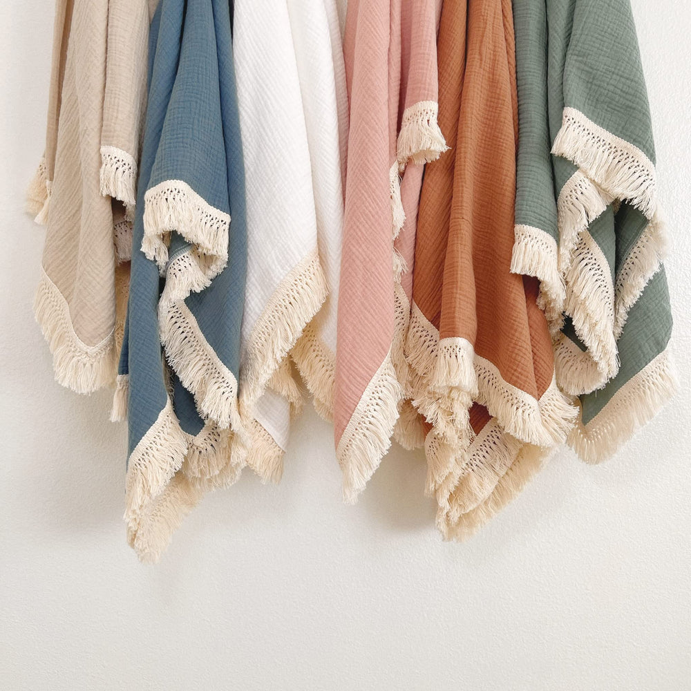 bettrkind rust color baby blanket ideal for newborn swaddling
