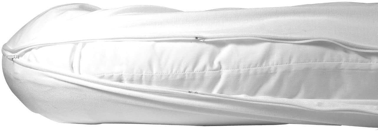 Betty Dain pillowcase with zipper closure for easy on/off and secure fit