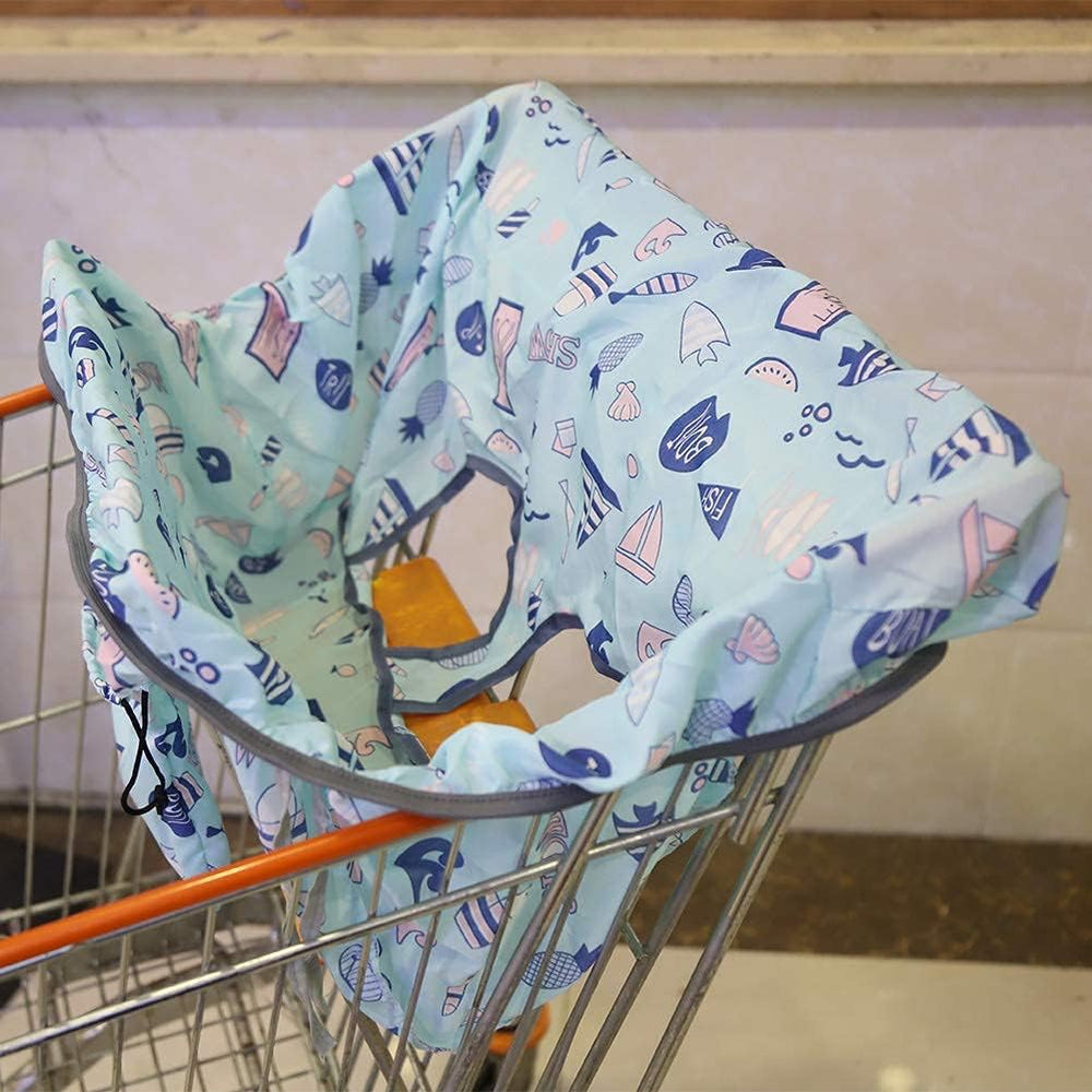 Beufee anti-dirty cart cover blue demonstrates quick, clean installation