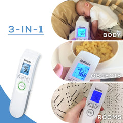 Beurer FT95 room temperature reading for nursery comfort.