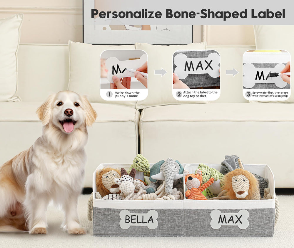 Beveetio trapezoid design basket helps dogs reach toys easily and quickly.