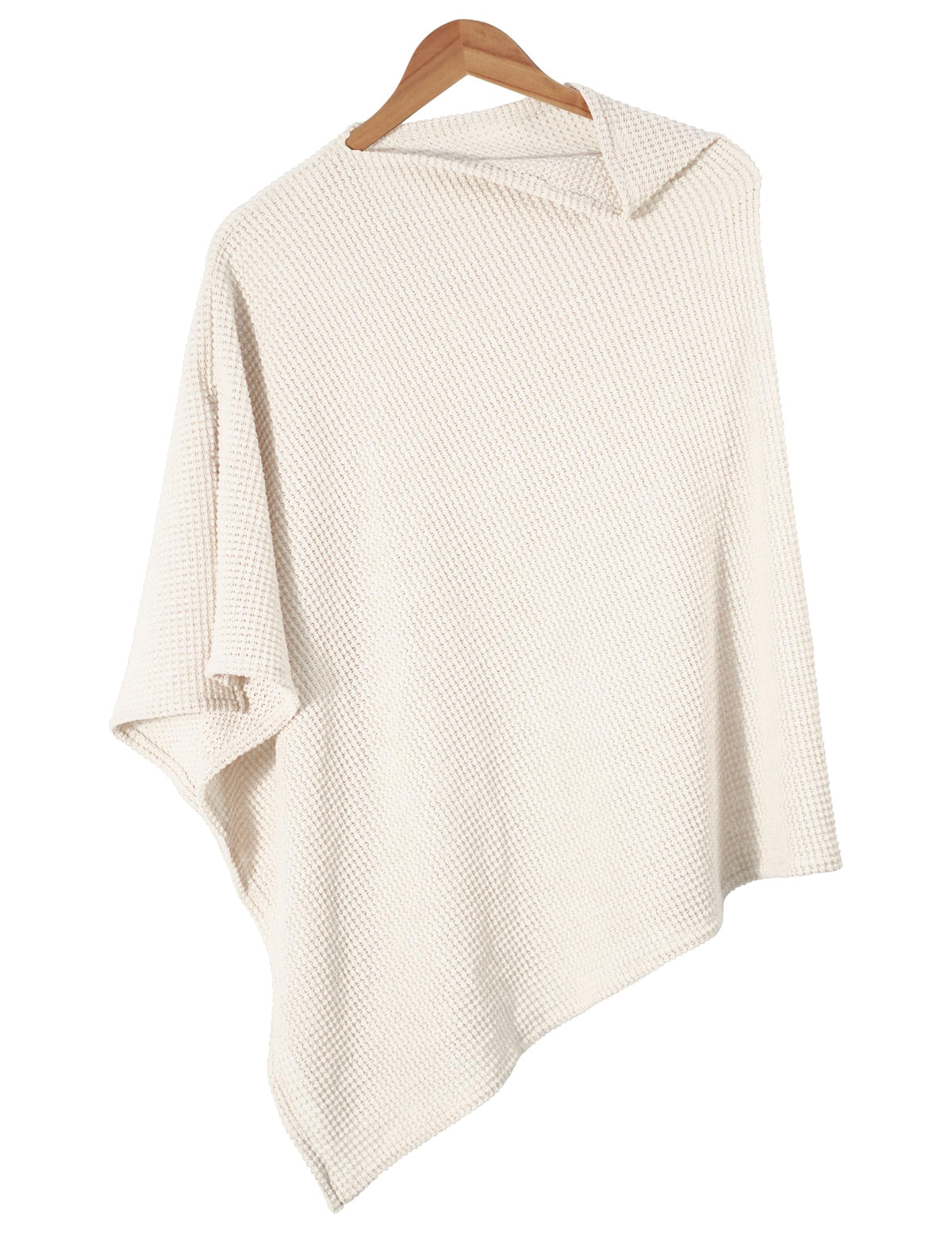 BEWDIO Beige Nursing Cover fabric closeup highlights breathable knit for comfort.