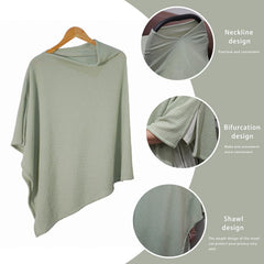 BEWDIO Beige Nursing Cover in public feeding setting emphasizes discreet, comfortable nursing.