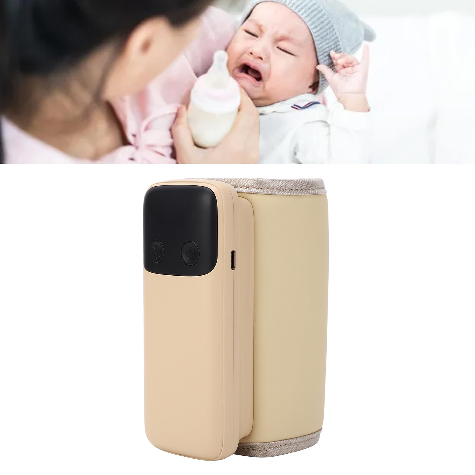 Bewinner compact design fits in a diaper bag for travel.