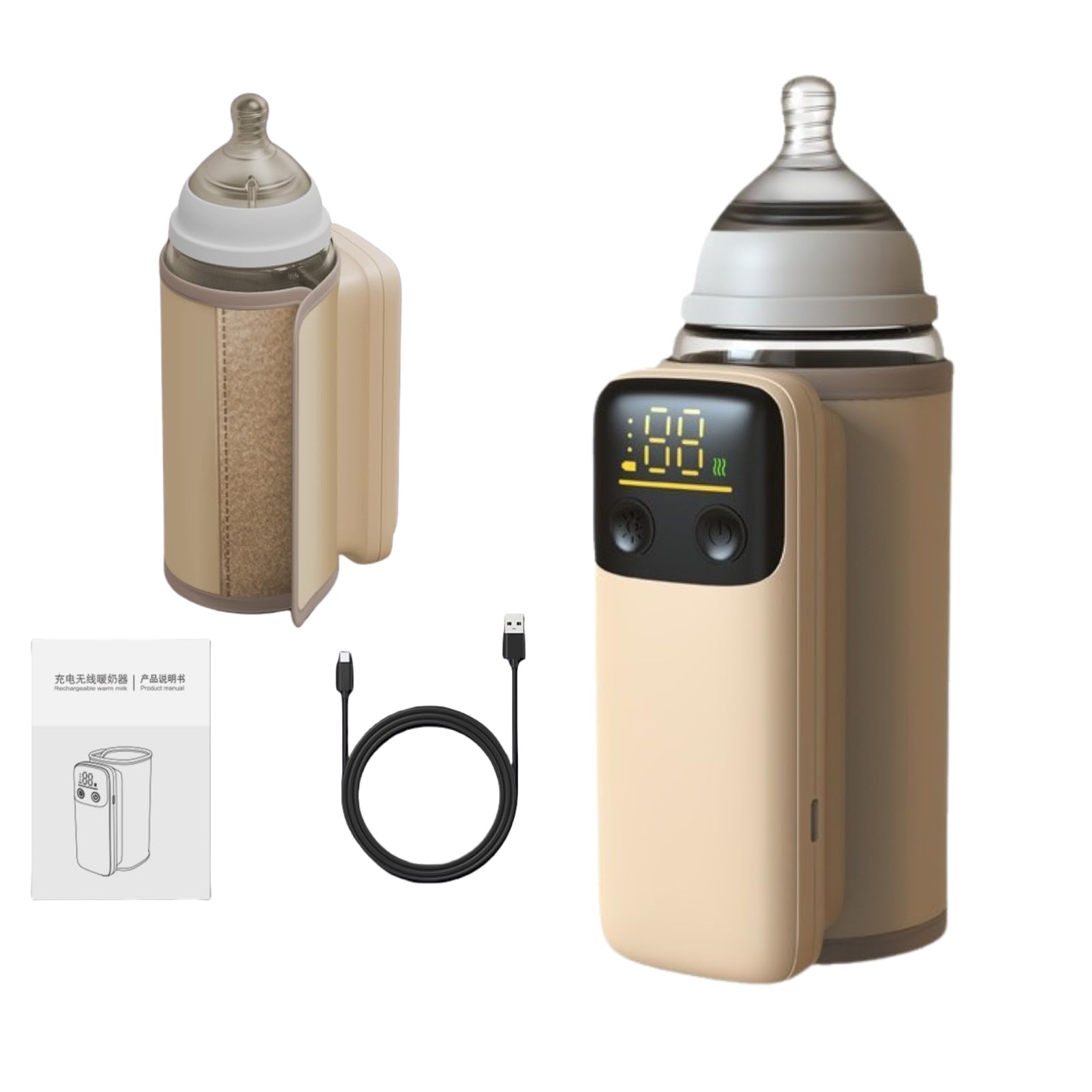 Bewinner bottle warmer demonstrates fast heating for quick feeds.