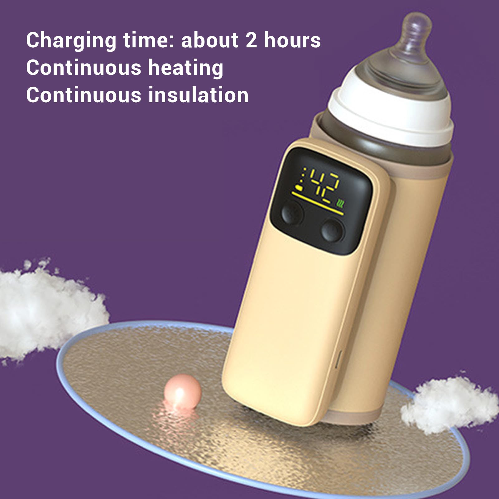 Bewinner warmer with sensors for precise milk warmth.