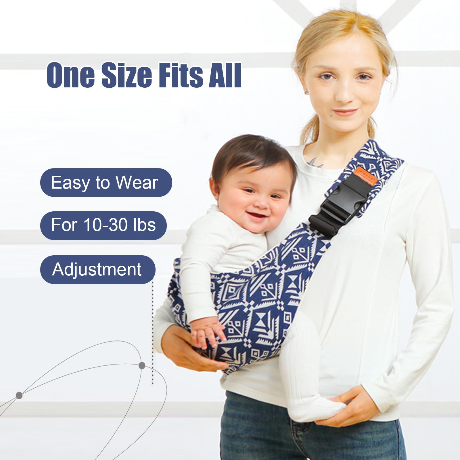 Beyoik hip seat non-slip design keeps baby stable on walks