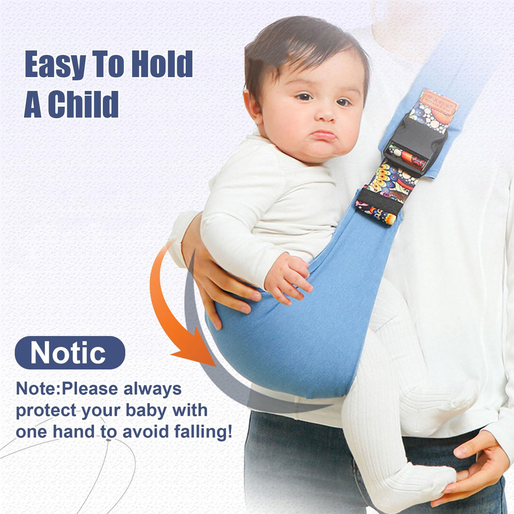 Beyoik Leaf Baby Sling with front and back buckles for secure wearing