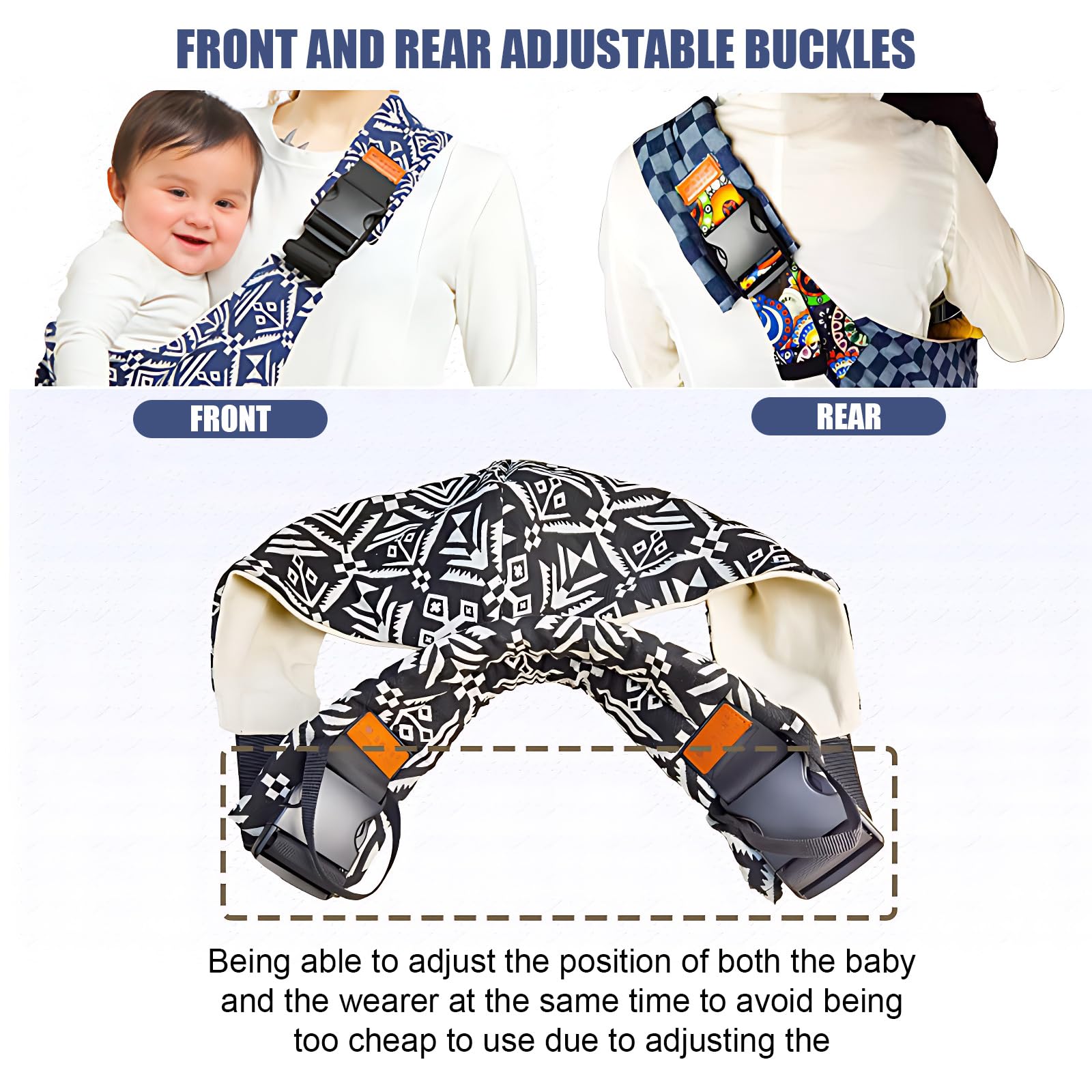 Beyoik Leaf Baby Sling non-slip hip seat for stable carrying