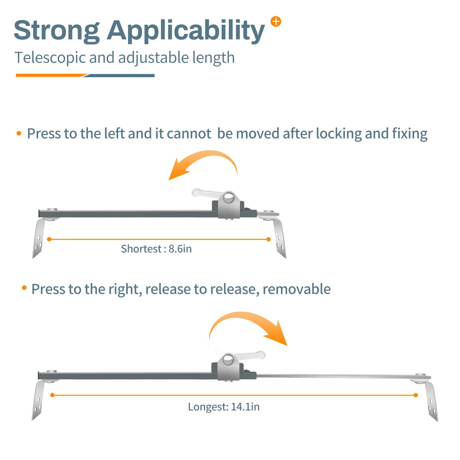 Bezant self-adhesive installation demonstrates tool-free, no-drill setup.