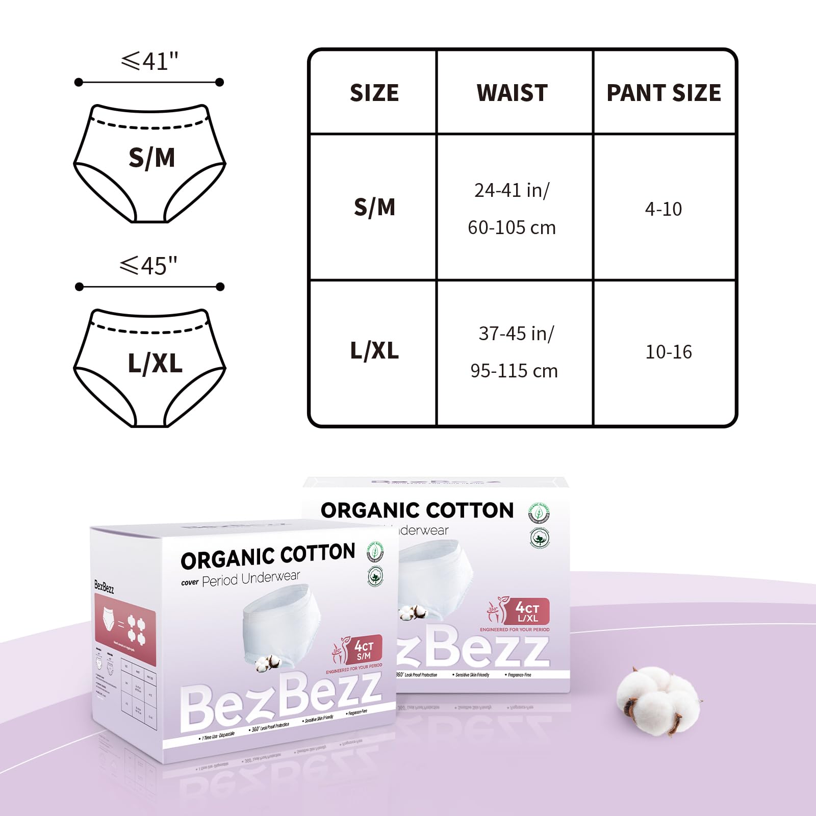 BezBezz L/XL fits 37–45 inch waists for secure comfort.