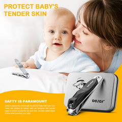 BEZOX baby nail clippers with precise blades for neat trims.