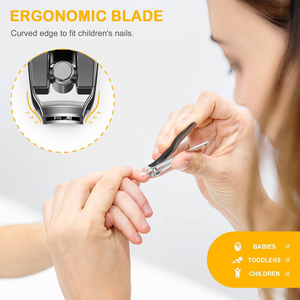 BEZOX safety-first baby nail care tool with smooth edges.