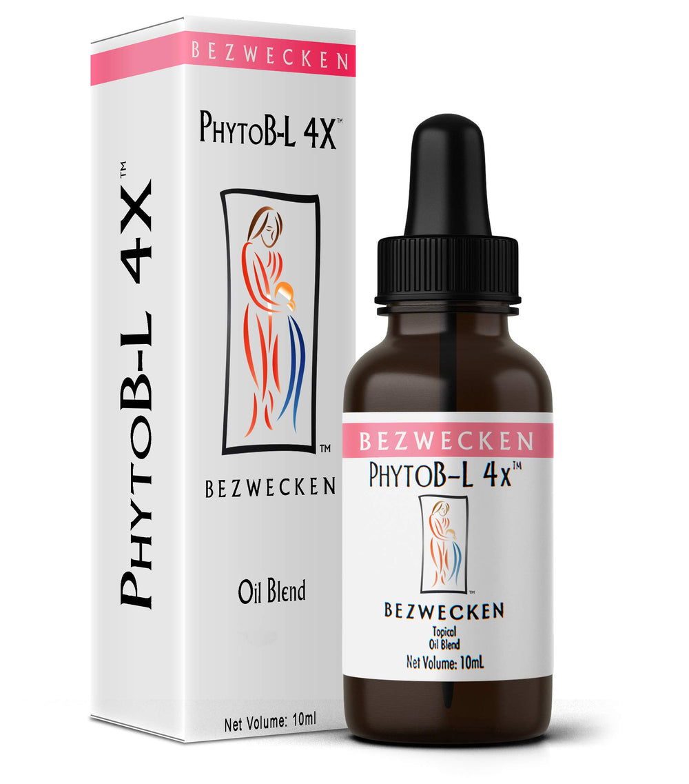 Bezwecken PhytoB-L 4x bottle shot; paraben-free topical oil blend for menopause comfort.