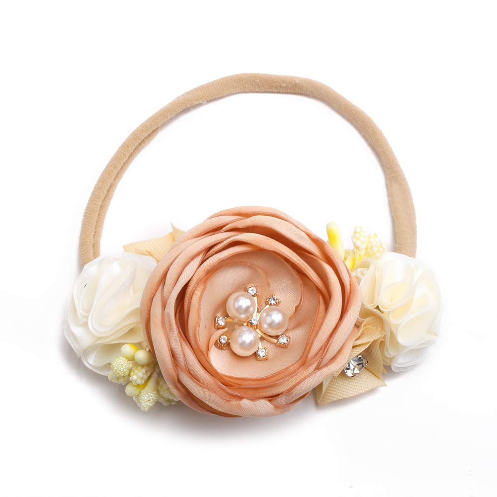 BFNAAgirl nylon elastic headband, flexible fit for growing kids.