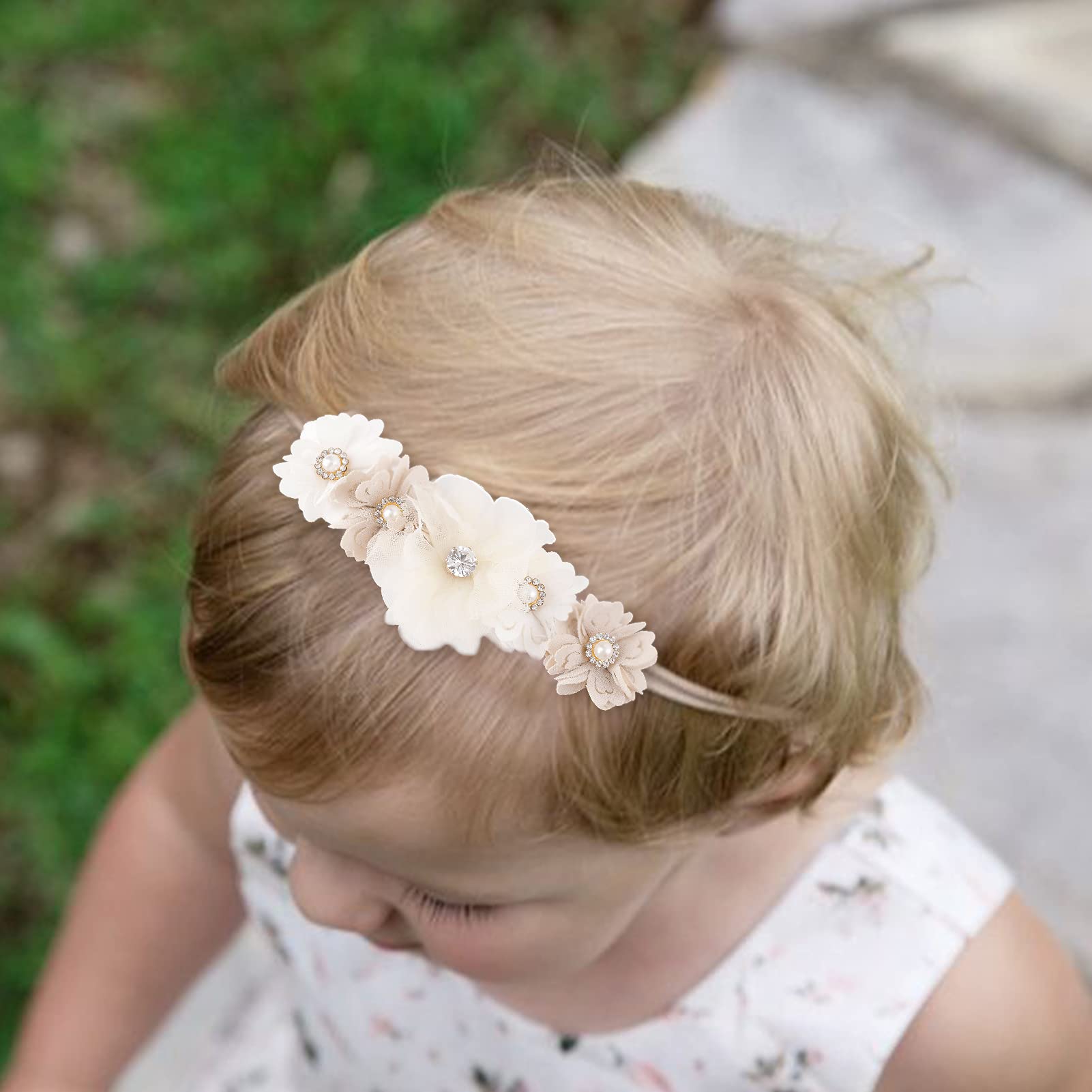 BFNAAgirl versatile floral design complements any little outfit.