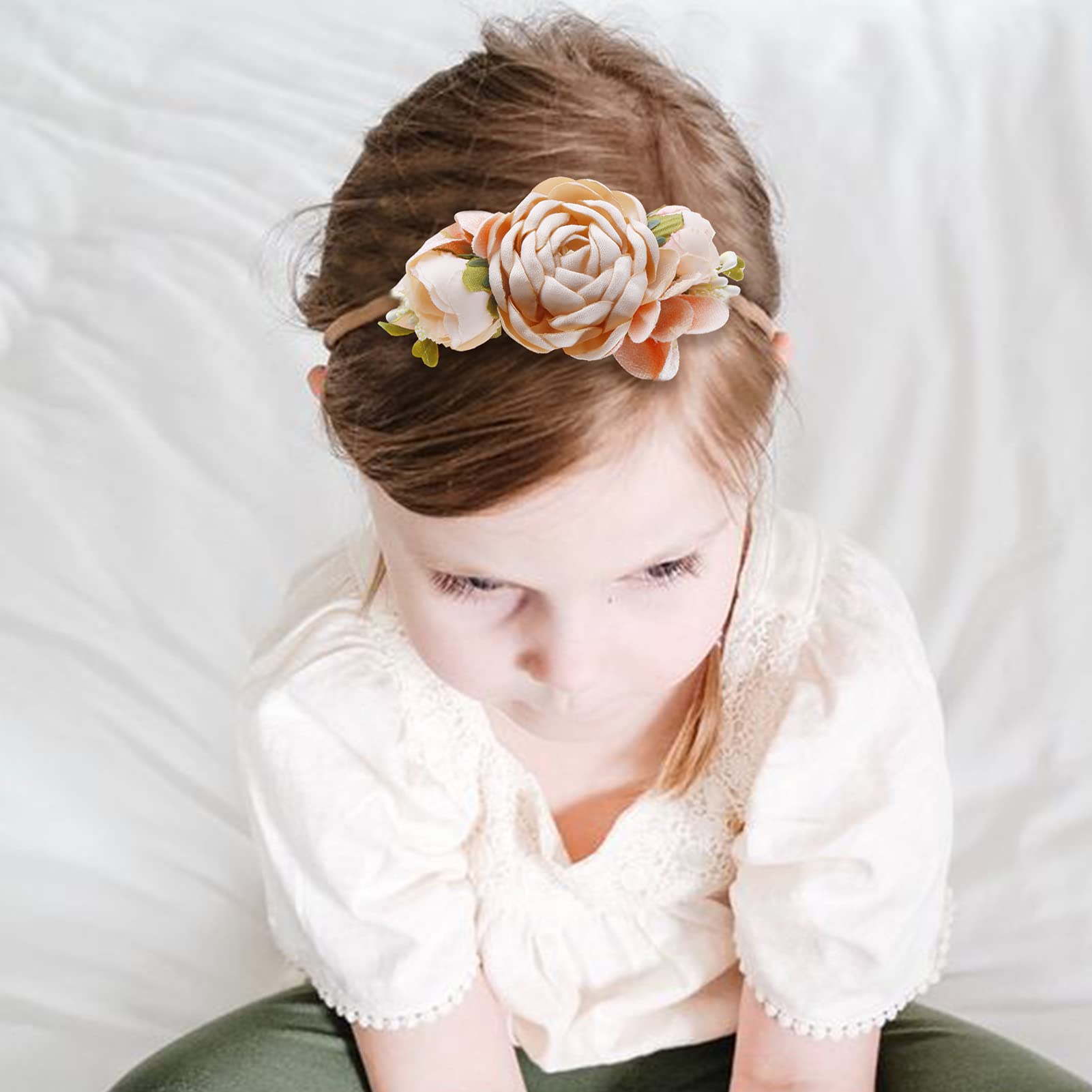 BFNAAgirl newborn photography headband, creates adorable looks for shoots.