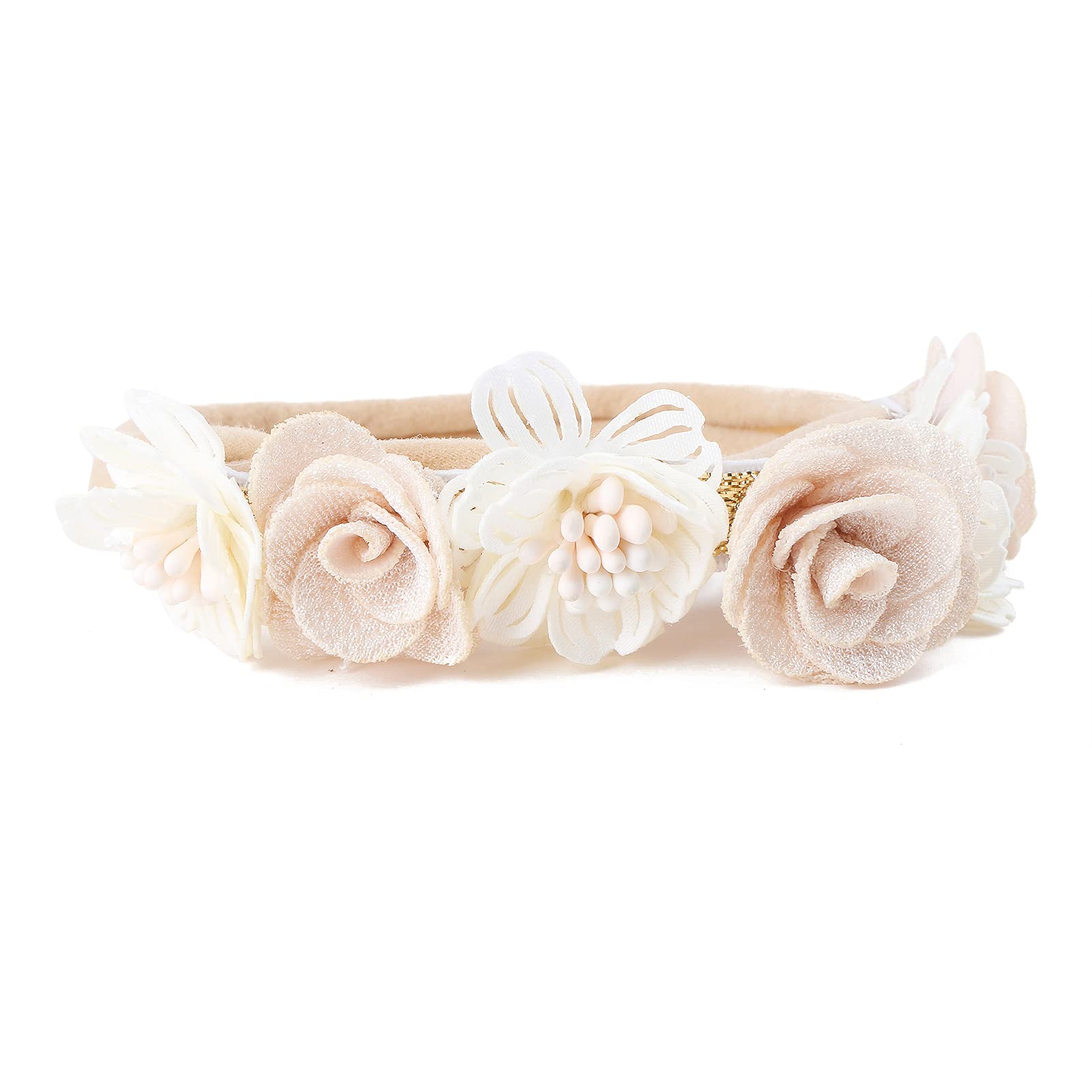 BFNAAgirl wedding and festival floral headband enhances graceful looks