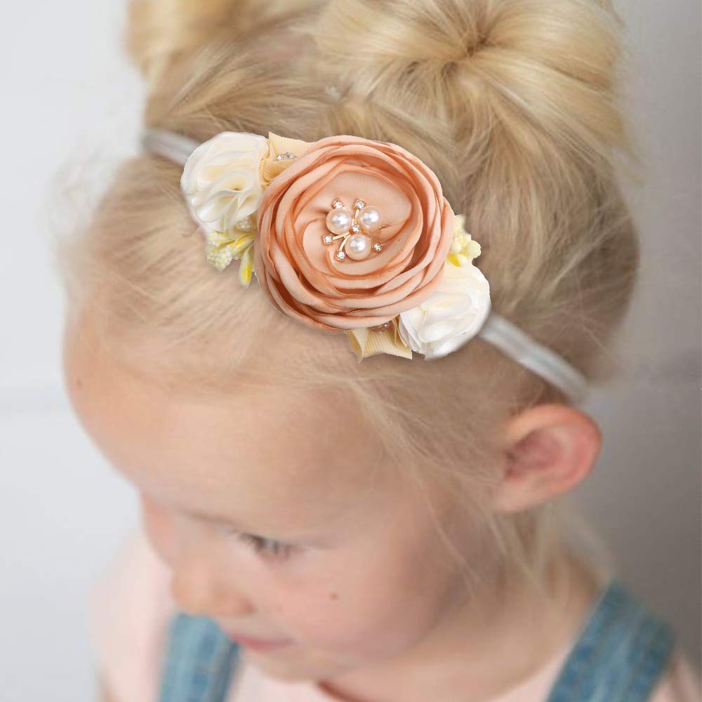 BFNAAgirl wedding flower crown, charming accessory for special occasions.
