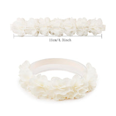 BFNAAgirl nylon elastic headband stretches 14-22 inches for growing hair.