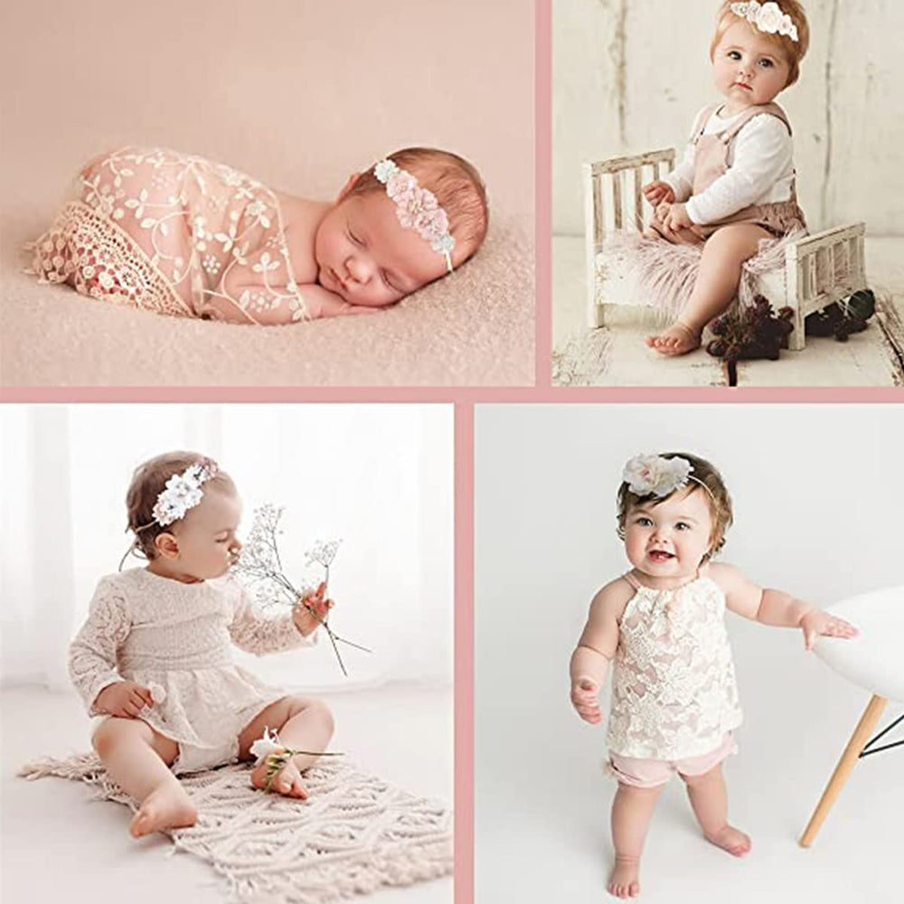 BFNAAgirl baby headband set is ideal for photos and celebrations.
