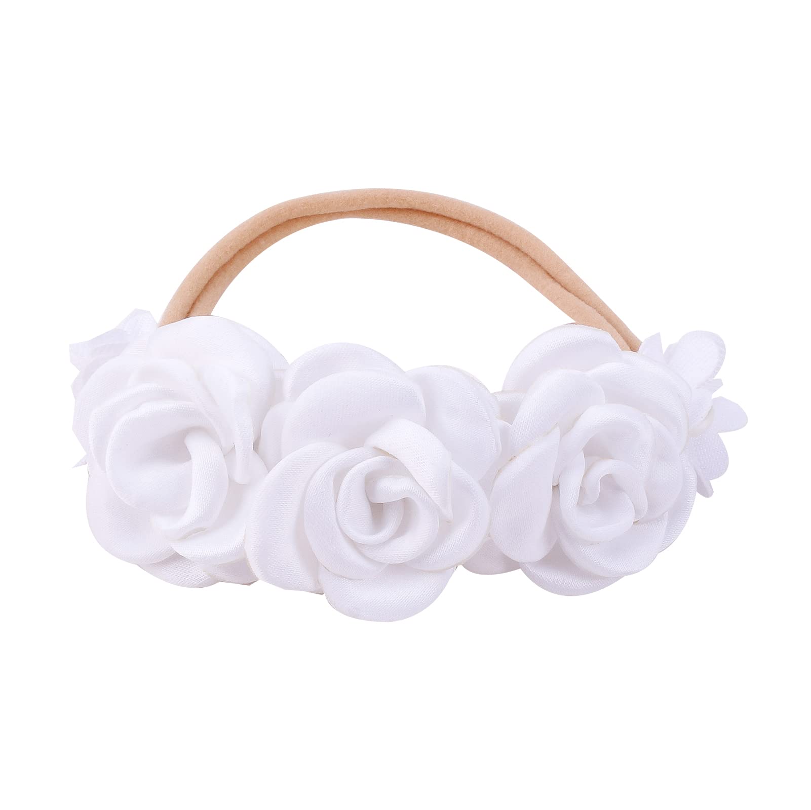 BFNAAgirl rhinestone-embellished floral headband shines in portraits and occasions.